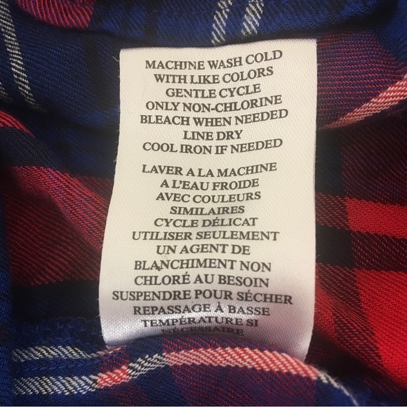 Womens Button Down Longsleeve Flannel Shirt - Picture 10 of 11